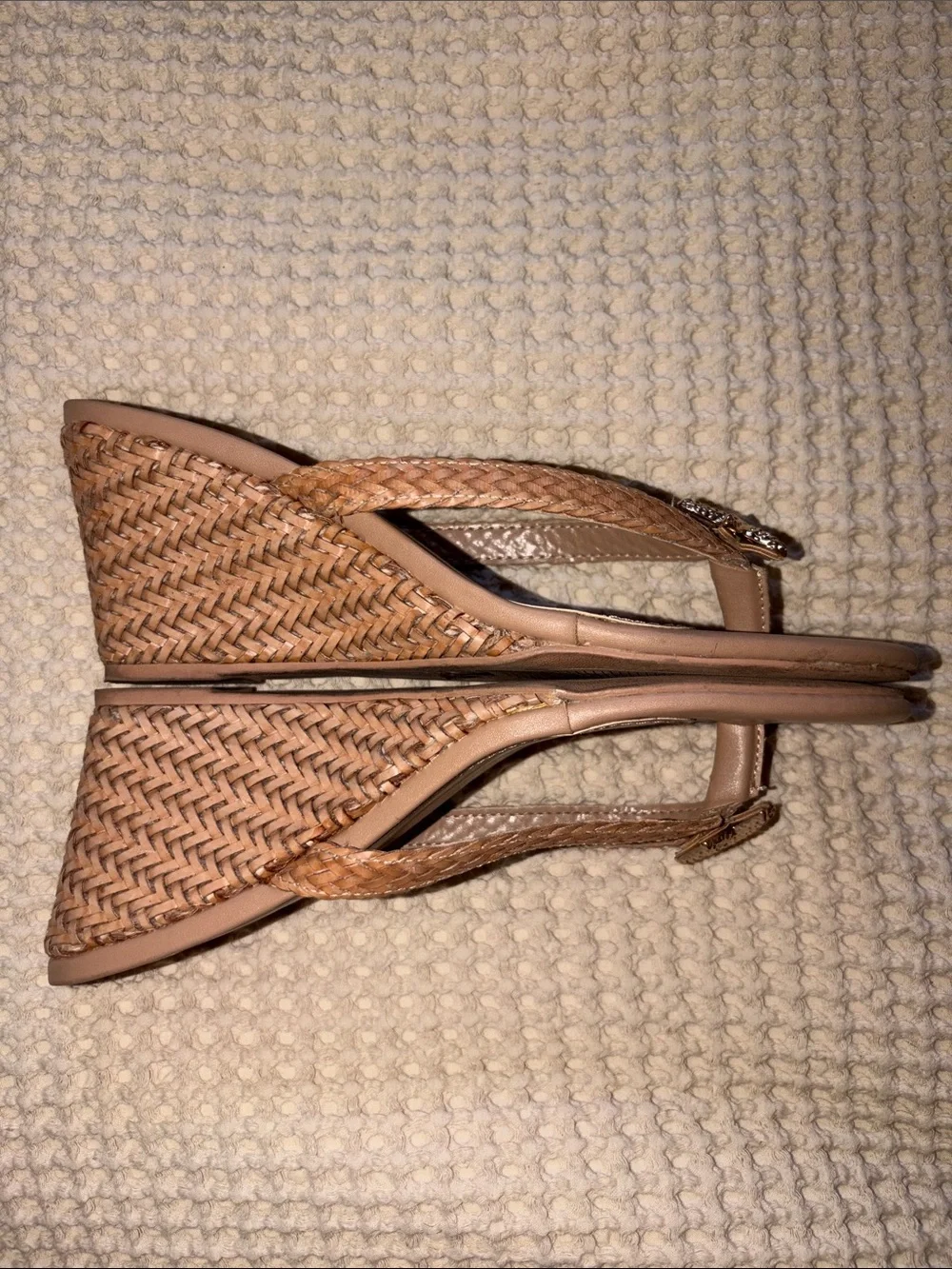 Madden Girl Tan Braided Starfish Wedge Sandals